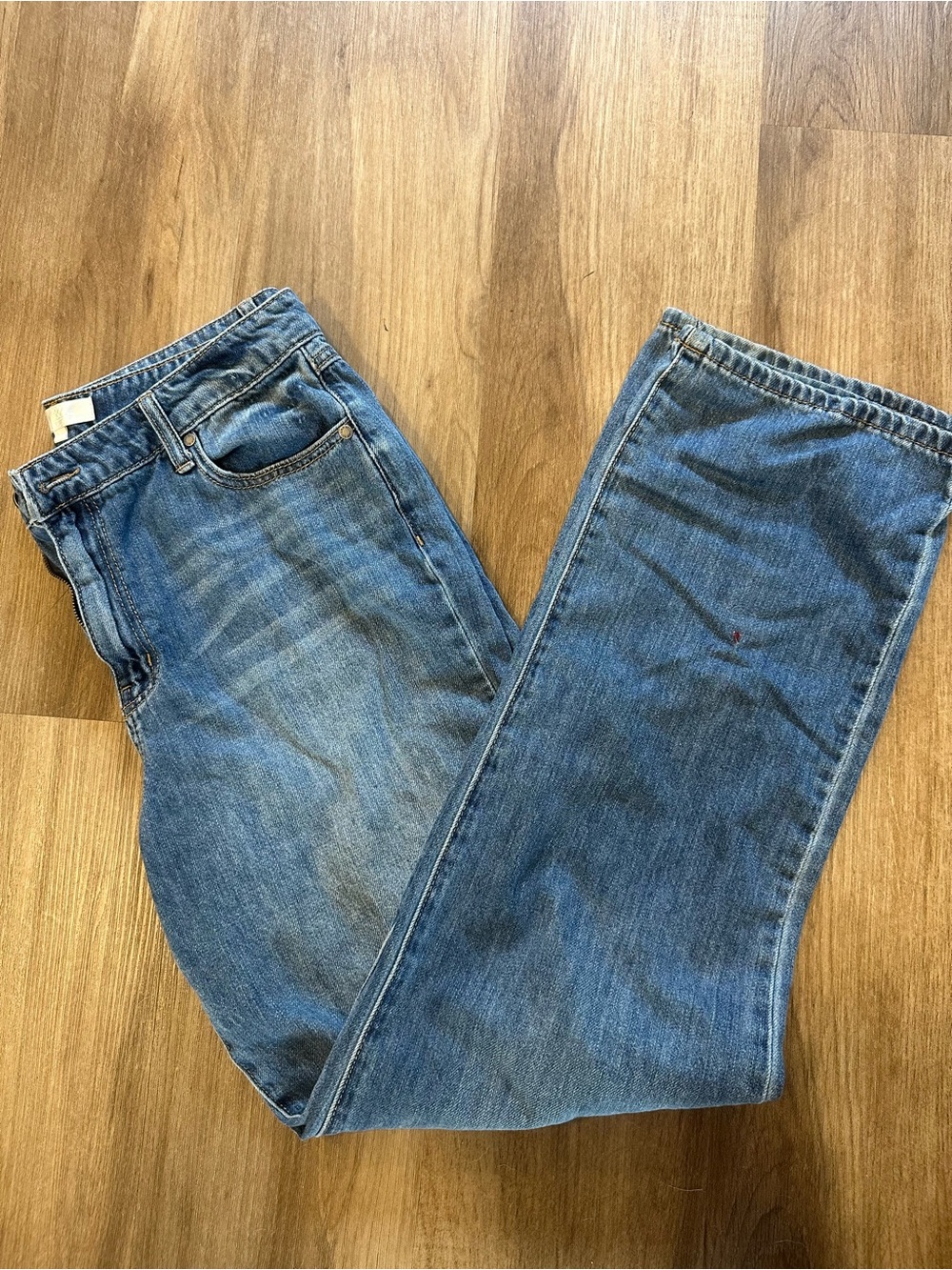 1822 Denim Women's Wide Leg Jeans - Classic Blue - Picture 3 of 4